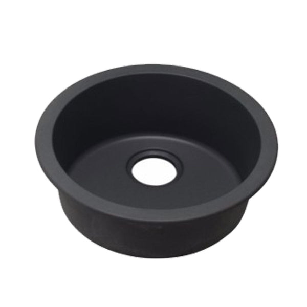 Granite Quartz Stone Kitchen/Laundry Sink Round Single Bowl Top/Under Mount 460mm [42-460.KS / 42-1212]