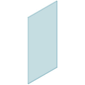 Height 1500mm Fixed Fully Frameless Bath Screen 750mm [23-P-BS-0750 / 23-2274]