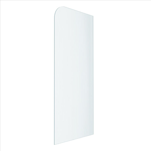 Reeded Radius Fully Frameless Walk In Shower Panel [23-P-R-RAD-UCNR]