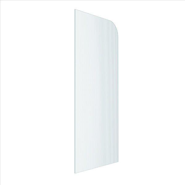 Reeded Radius Fully Frameless Walk In Shower Panel [23-P-R-RAD-UCNR]