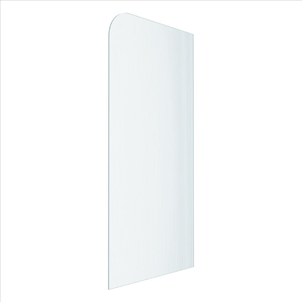 Reeded Radius Fully Frameless Walk In Shower Panel [23-P-R-RAD-UCNR]