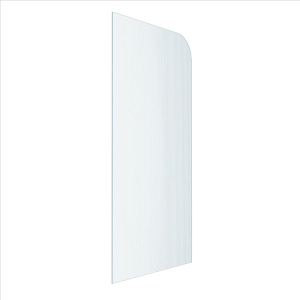 Reeded Radius Fully Frameless Walk In Shower Panel [23-P-R-RAD-UCNR]