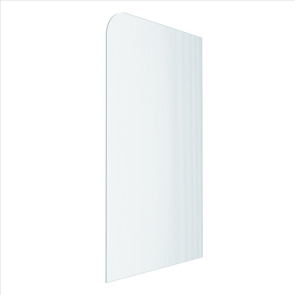 Reeded Radius Fully Frameless Walk In Shower Panel [23-P-R-RAD-UCNR]