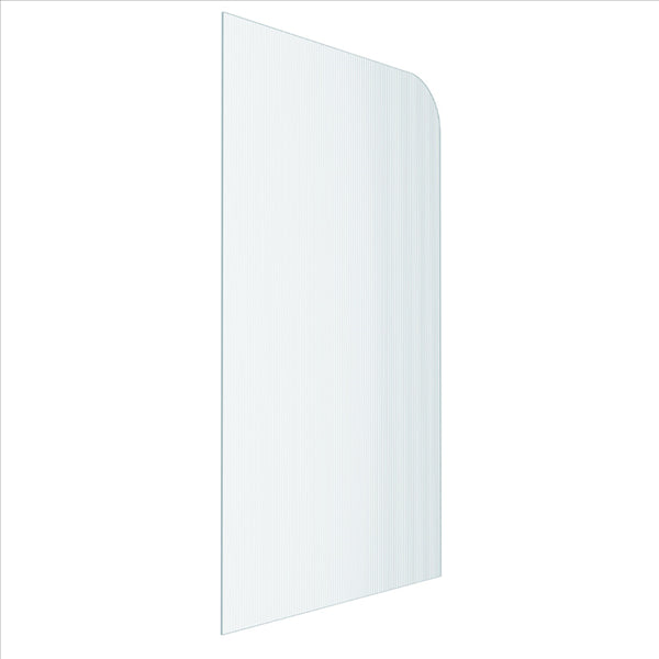 Reeded Radius Fully Frameless Walk In Shower Panel [23-P-R-RAD-UCNR]