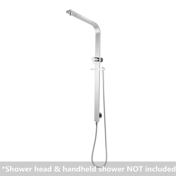 Square Shower Station without Shower Head and Handheld Shower(Wide Rail) [42-2150.SH.N / 42-1236]