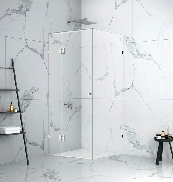 Fully Frameless Pivot Door Shower Screen Height 2050mm - FRONT PANEL [25-H6]