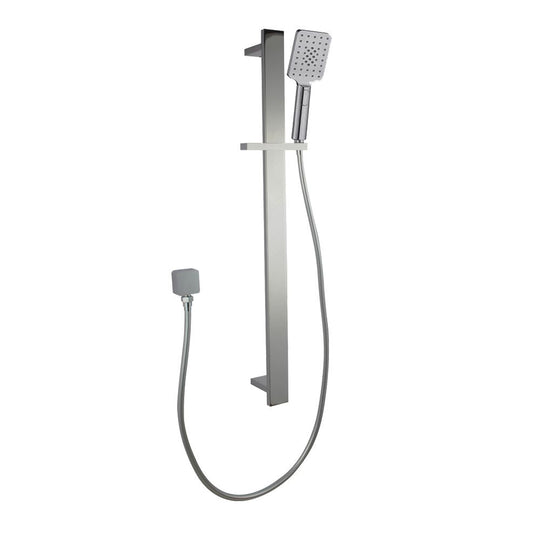 Square Sliding Shower Rail without handheld Shower (PVC Hose) [42-2149.SH+S8.HHS]