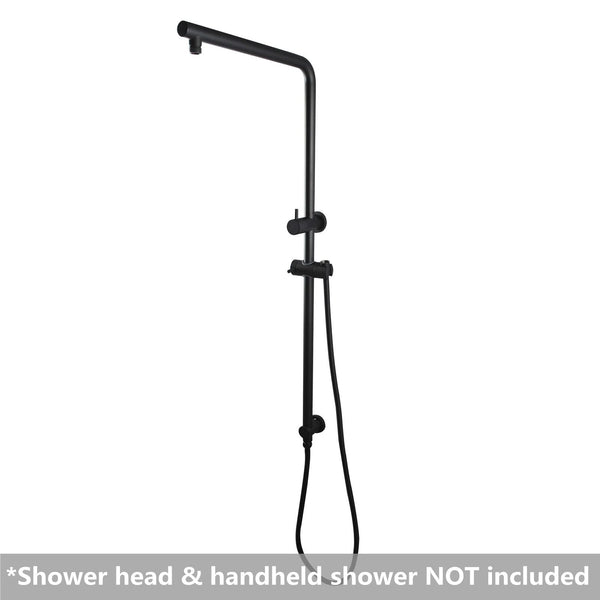 Right Angle Round Top Inlet Shower Rail Only [42-2128-A.SH.N / 42-1234]