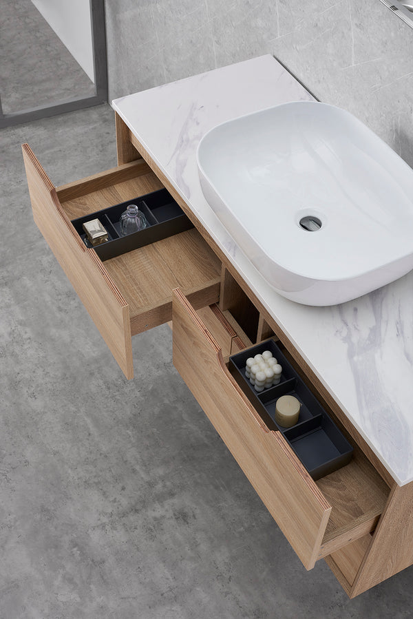 Mina - Prime Oak Wall Hung Vanity 600-1500mm [20-SYWH04-A1]