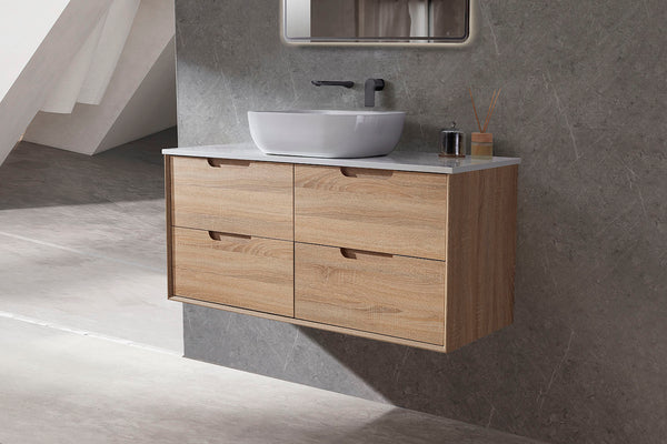 Mina - Prime Oak Wall Hung Vanity 600-1500mm [20-SYWH04-A1]