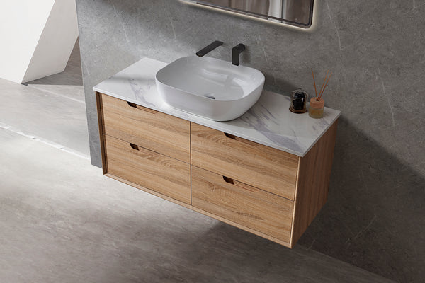 Mina - Prime Oak Wall Hung Vanity 600-1500mm [20-SYWH04-A1]
