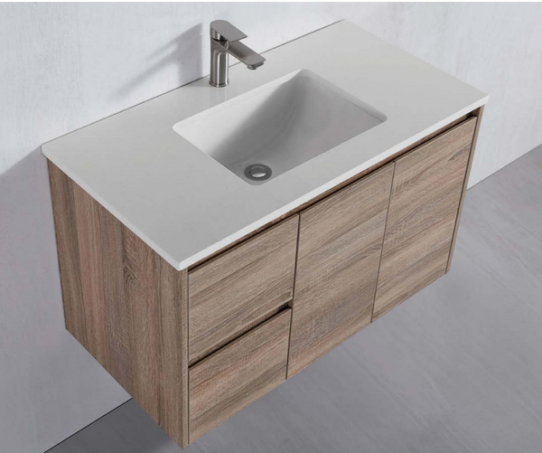 Royce - Natural Timber Wall Hung Vanity 600-1500mm [20-SYWH05-A8]