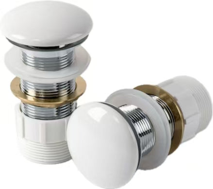 32mm Pop-Up Plug Wastes Ceramic Top [44-wbplug32 + 12-GP107-32]