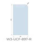Height 2050mm Fluted Radius Fully Frameless Walk In Shower Panel [25-W3-UCF-897]