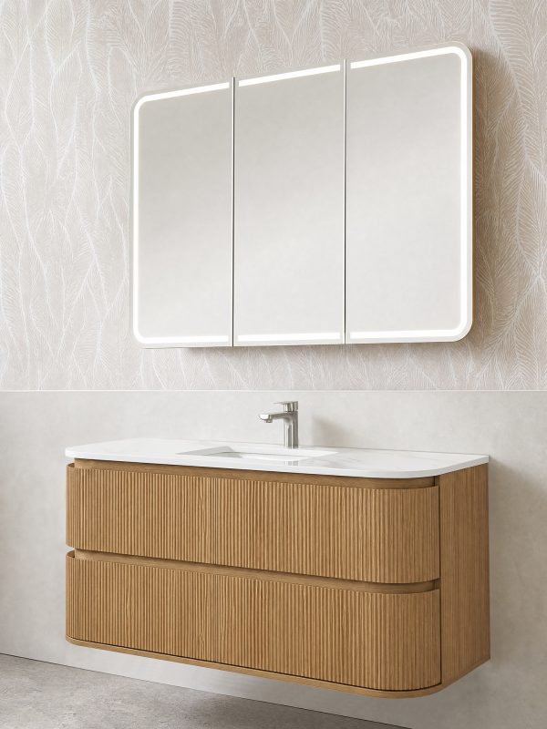Austin - Rectangular LED Touchless Shaving Cabinet 900/1200/1500mm [20-LED-TSH / 20-2308]