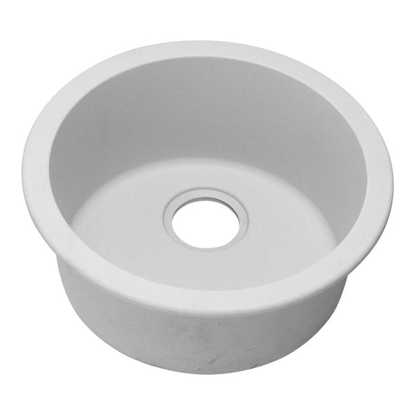 Granite Quartz Stone Kitchen/Laundry Sink Round Single Bowl Top/Under Mount 460mm [42-460.KS / 42-1212]
