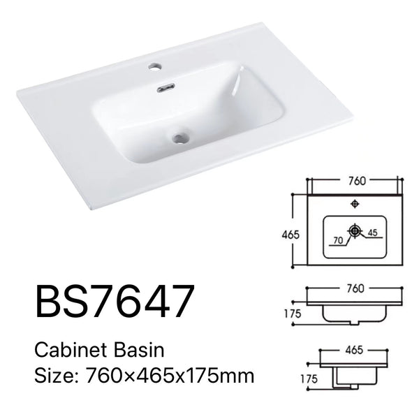SALE - Max White - Freestanding Vanity 750/900/1200mm [44-BC-FSW]