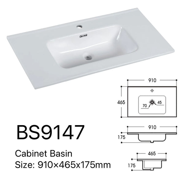 SALE - Max White - Freestanding Vanity 750/900/1200mm [44-BC-FSW]