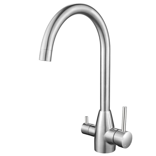 3 Way Pure Drinking Water Hot & Cold Swivel Spout Kitchen Mixer [42-1041.KM]