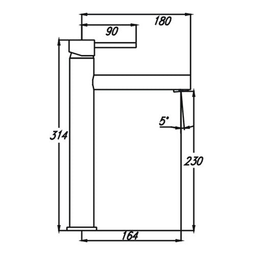 Ideal High Basin Mixer [29-IDB9]