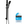 Square Dual Shower Set with Diverter & Adjustable Rail- Chrome / Matte Black [44-SH3002]