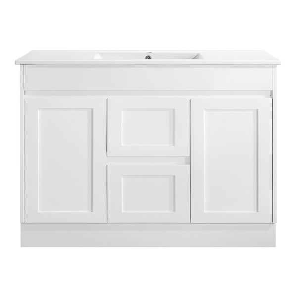 Quinn - MATTE White Hamptons Style Freestanding Vanity 600-1800mm [20-SK76-WM]