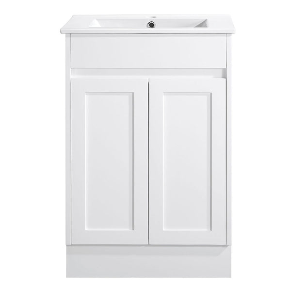 Quinn - MATTE White Hamptons Style Freestanding Vanity 600-1800mm [20-SK76-WM]