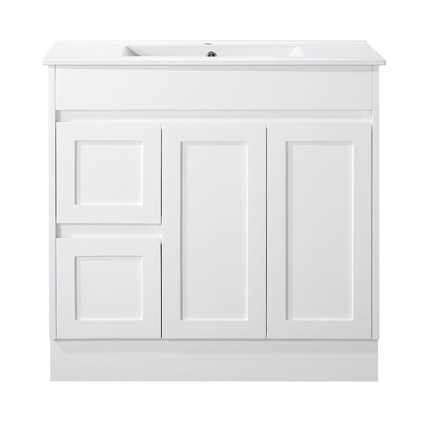 Quinn - MATTE White Hamptons Style Freestanding Vanity 600-1800mm [20-SK76-WM]