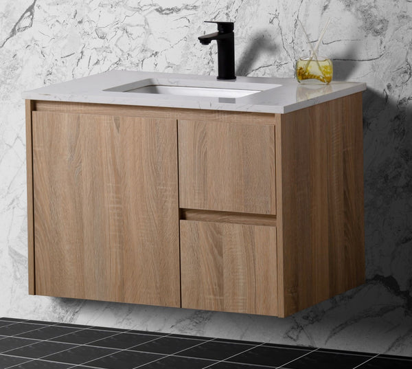 SALE - Flat Pack - Max Oak - Wall Hung Vanity 1200mm [44-BC-WHO (Flat Pack) / 44-2089]